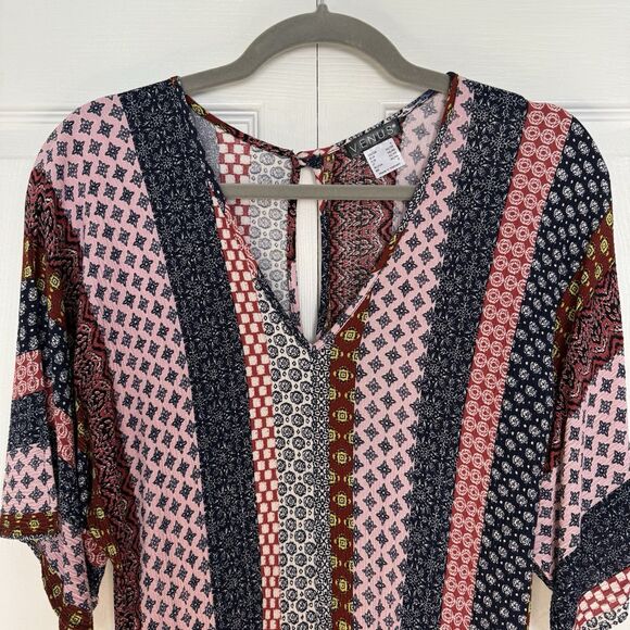 Venus Colorful Geometric Print Romper with Pockets Women’s Size S - Picture 3 of 13